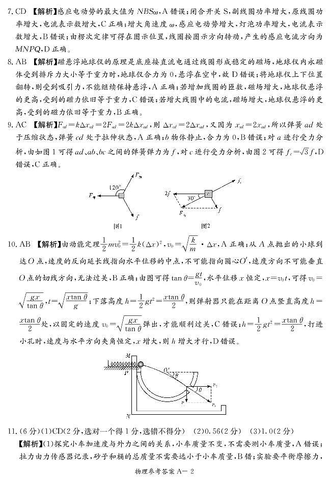 2022届湖南省新高考教学教研联盟高三下学期4月第二次联考试题 物理（PDF版）02