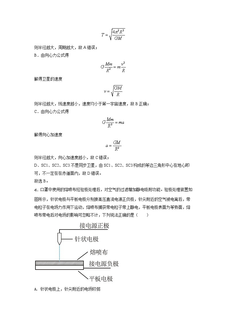 2020届江苏省南京市高三三模物理（答案）第3页