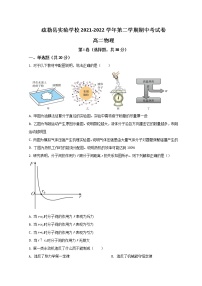 2022喀什地区疏勒县实验学校高二下学期期中考试物理试题含答案