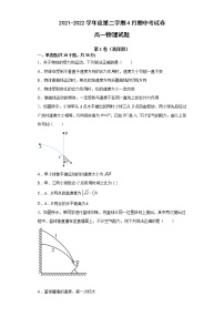 安徽省滁州市定远县育才学校2021-2022学年高一下学期期中考试物理试题（含答案）
