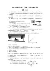 2022届上海市中学高三下学期4月高考模拟试题物理（二）（PDF版）