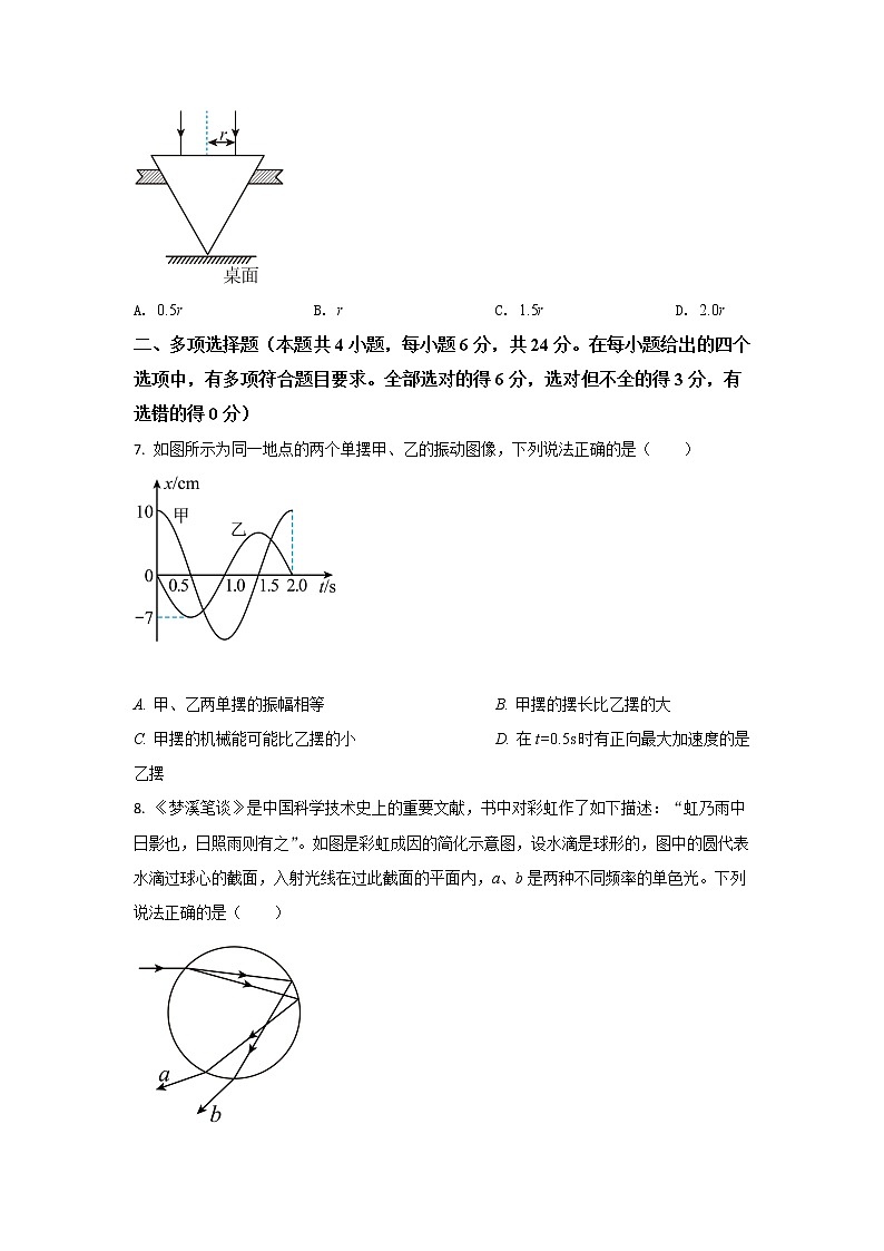 2021-2022学年河北省深州长江中学高二下学期3月月考物理试题（Word版）第3页