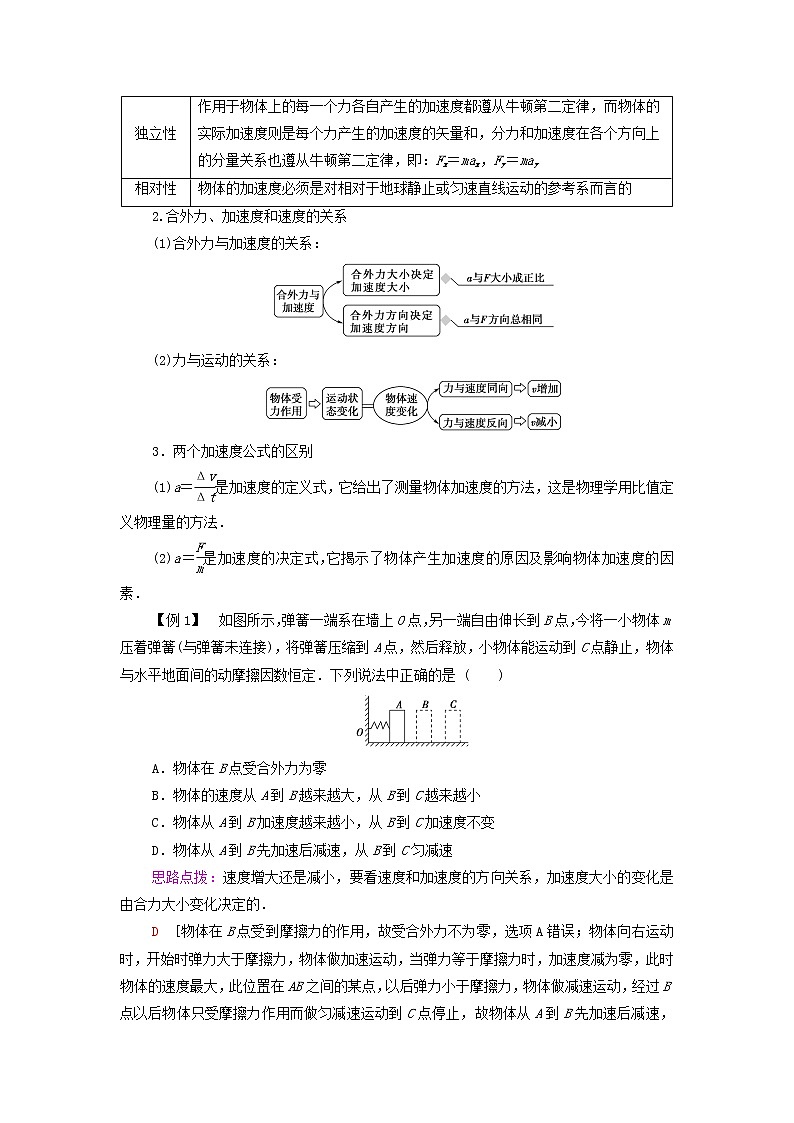 教科版高中物理必修第一册第4章牛顿运动定律3牛顿第二定律学案03