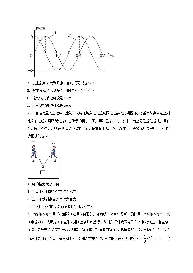 2022北京东城区高三下学期二模考试物理试题含答案第3页