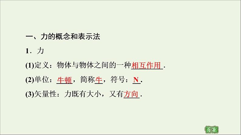 教科版高中物理必修第一册第3章相互作用1力重力课件05