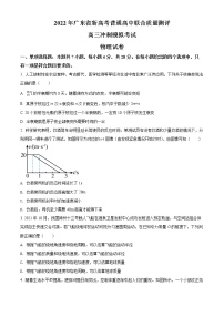 2022届广东省新高考普通高中联合质量测评高三冲刺模拟考试物理试题及答案