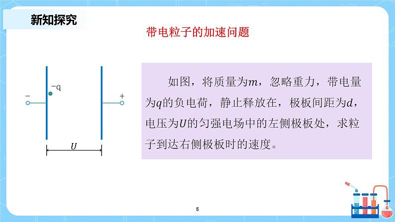 人教版（2019）高中物理必修三10.5《带电粒子在电场中的运动》课件第5页