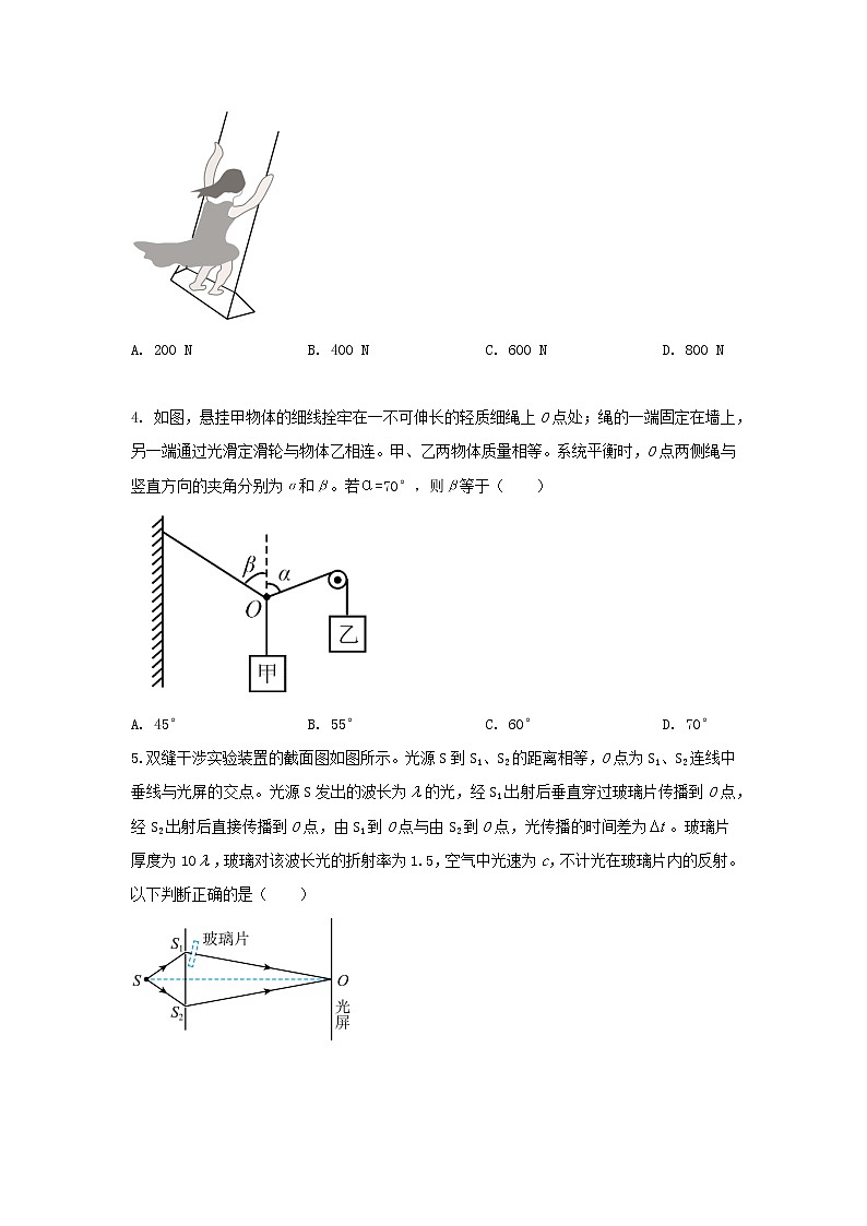 2022届江苏省高考物理押题密卷（word版）第2页