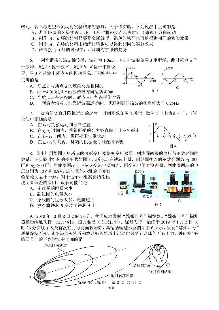 2020届北京市海淀区高三下学期二模考试物理试题（PDF版）第2页