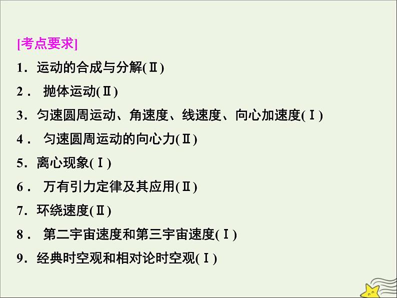 高考物理一轮复习第四章曲线运动万有引力与航天第一节曲线运动运动的合成与分解课件第2页