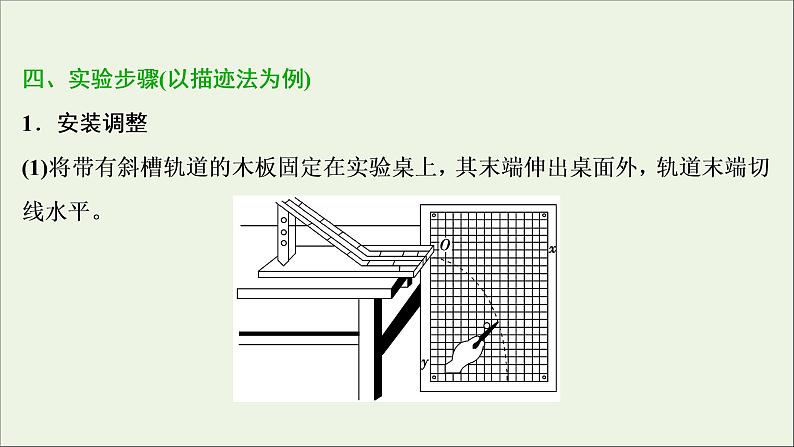 浙江专用高考物理一轮复习第四章曲线运动万有引力与航天实验四研究平抛运动课件+学案05