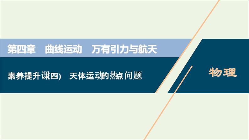 浙江专用高考物理一轮复习第四章曲线运动万有引力与航天素养提升课四天体运动的热点问题课件+学案01