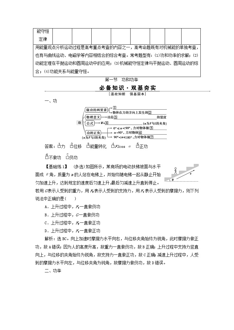 浙江专用高考物理一轮复习第五章机械能及其守恒定律第一节功和功率学案第2页