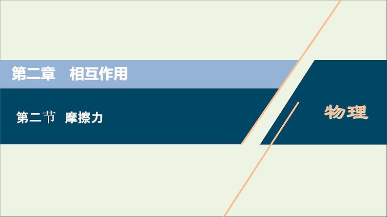 江苏专用高考物理一轮复习第二章相互作用第二节摩擦力课件+学案01