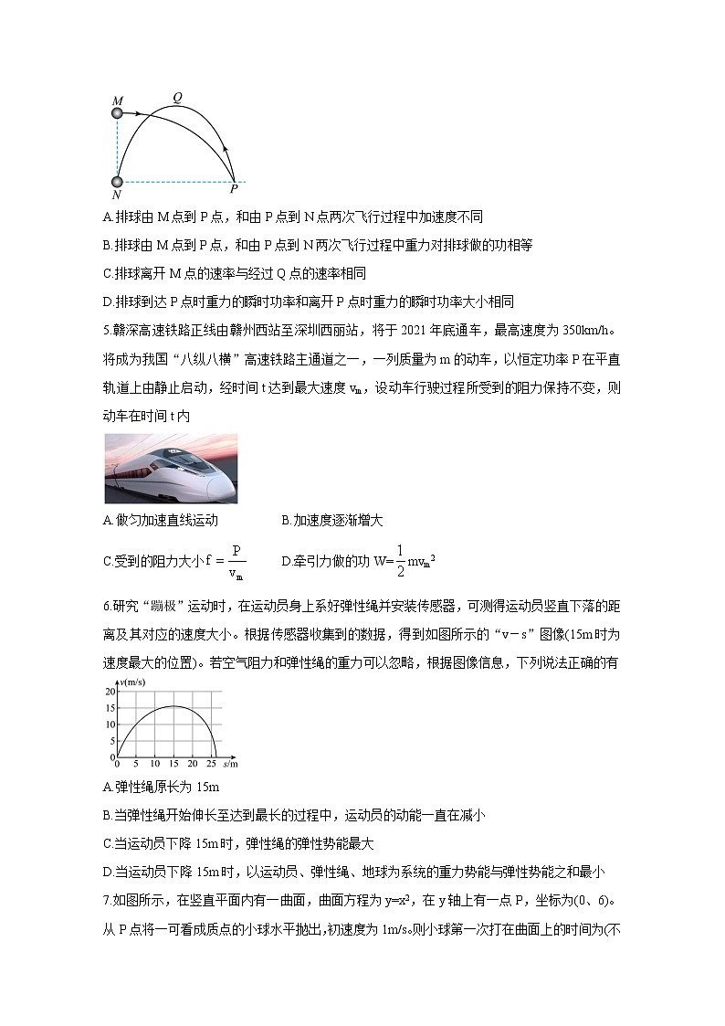 2021河南省部分名校高一下学期期末考试物理含答案第2页