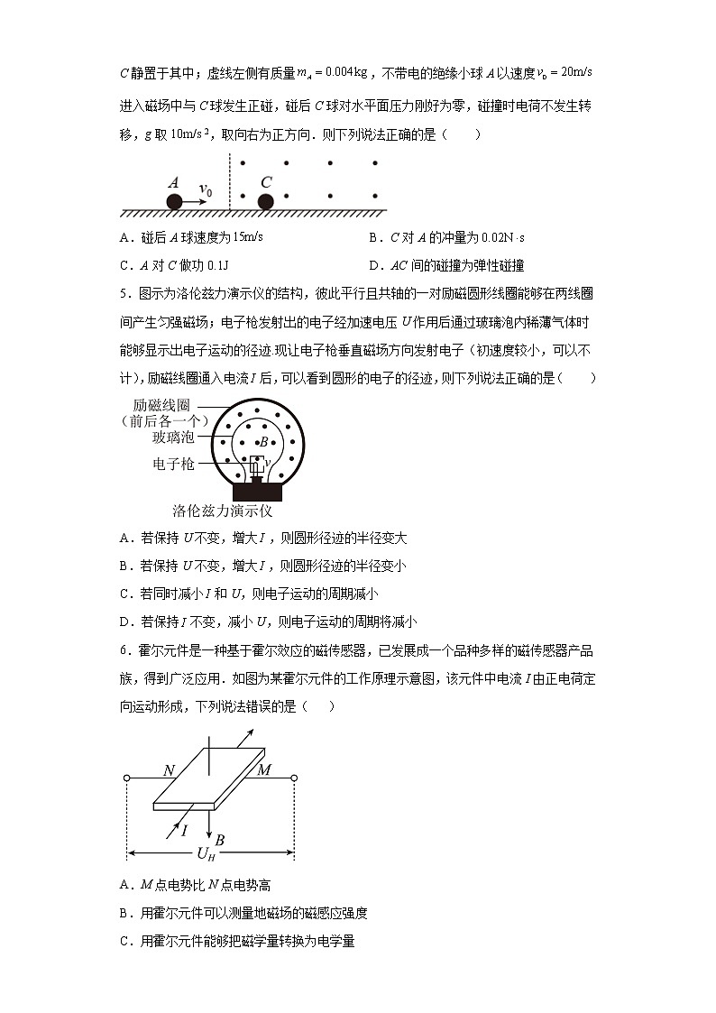 2022年高考物理一轮复习专题17安培力与洛伦兹力（2）第2页