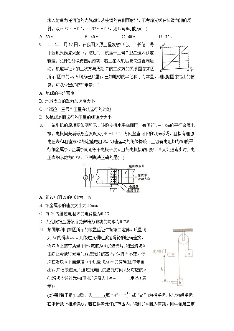 2022年辽宁省辽阳市高考物理二模试卷（含答案解析）03