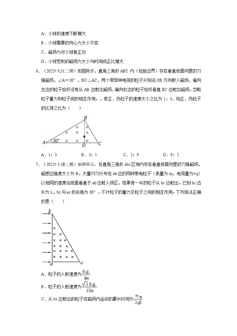 高2022届 高三 物理考前20天终极冲刺 磁场专项训练（含解析答案）第3页