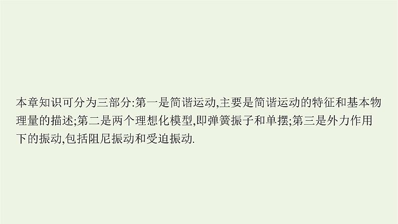 2022-2023年粤教版(2019)新教材高中物理选择性必修1 第2章机械振动本章整合课件03