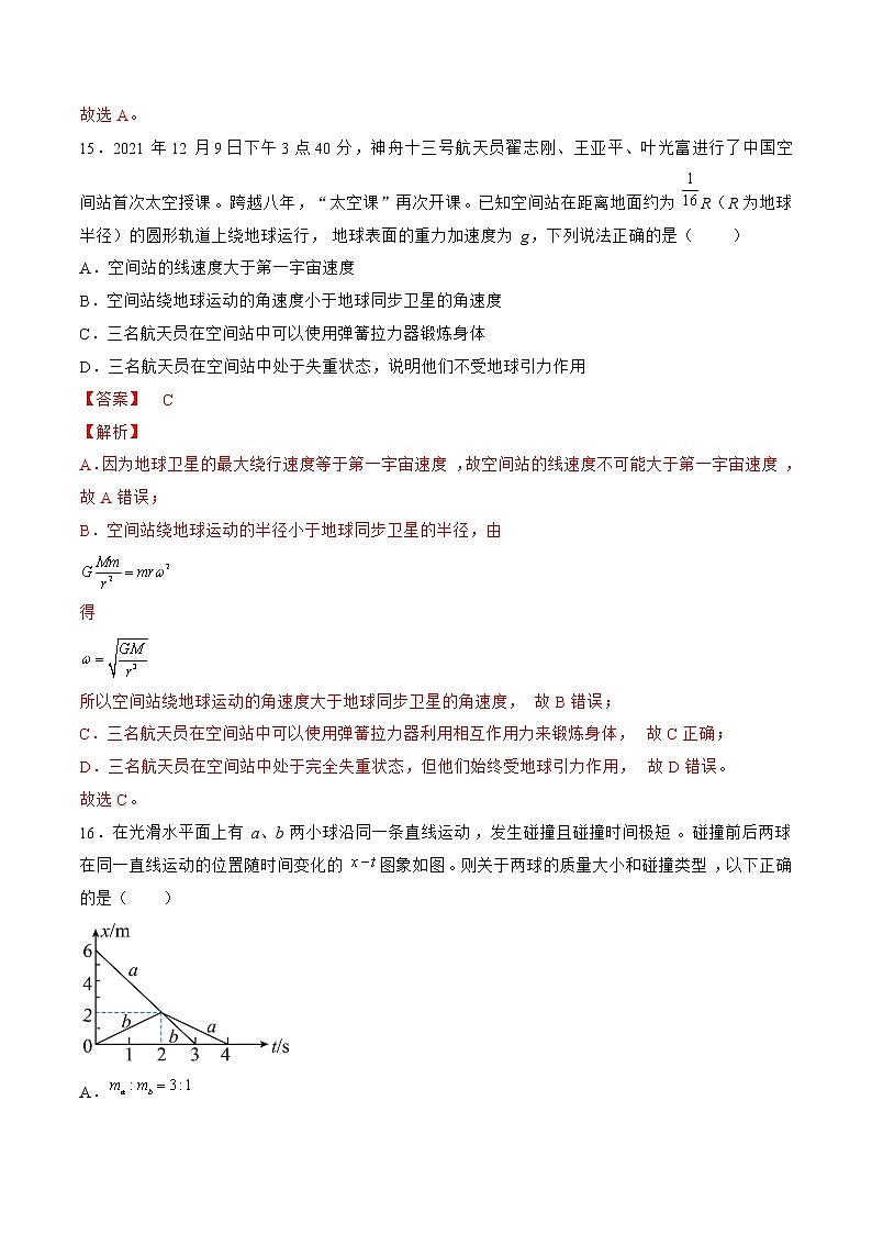 物理-2022年高考考前押题密卷（全国甲卷）（全解全析）02
