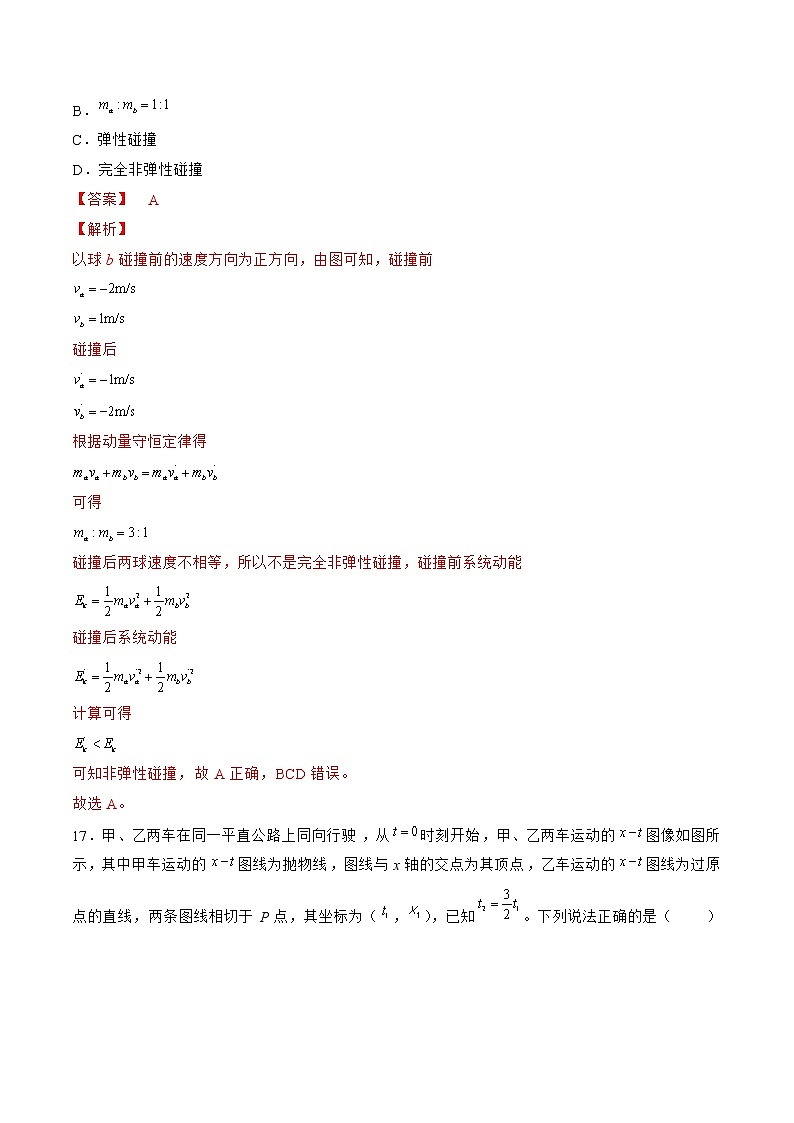 物理-2022年高考考前押题密卷（全国甲卷）（全解全析）03