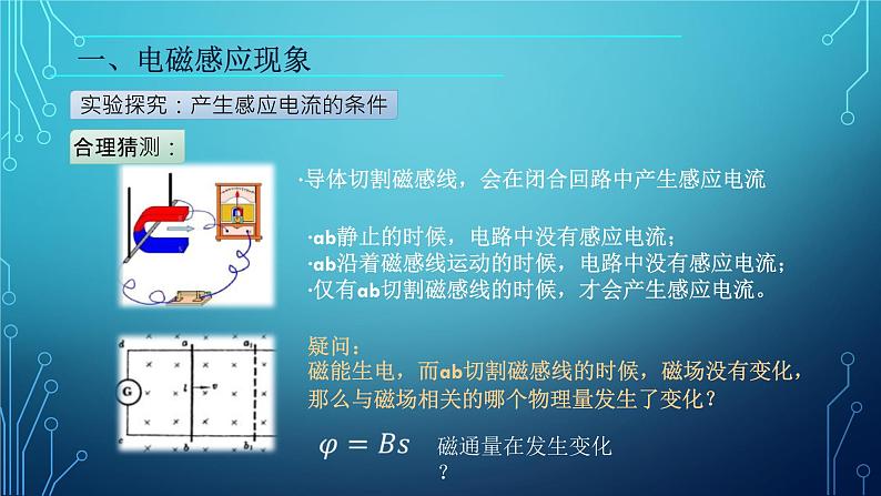 2022-2023年人教版(2019)新教材高中物理必修3 第13章电磁感应与电磁波初步13-3电磁感应现象及应用课件06