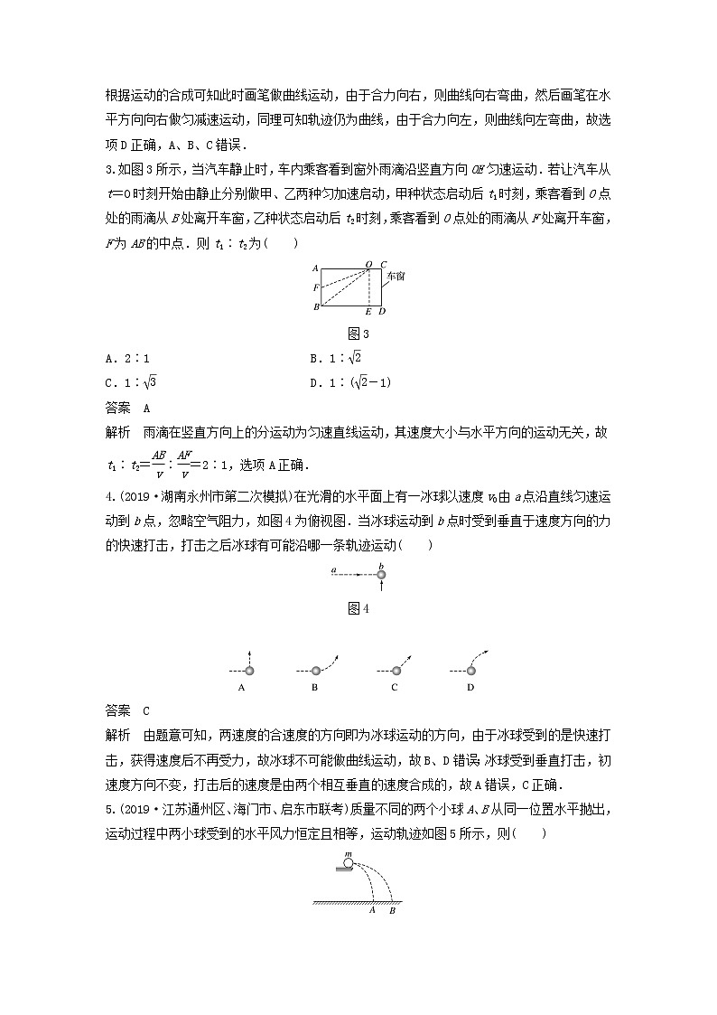 2023版高考物理专题25运动的合成与分解练习含解析02