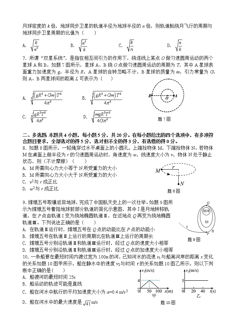 三峡名校联盟高2024届第二期联考物理试题第2页