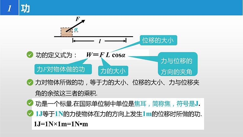 2022-2023年人教版(2019)新教材高中物理必修2 第8章机械能守恒定律8-1功和功率课件06