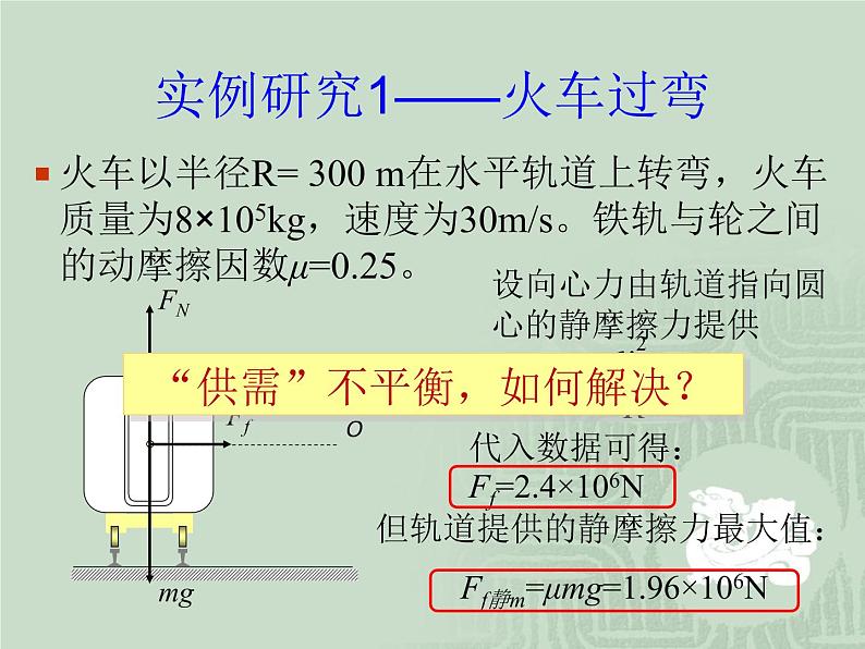 2022-2023年人教版(2019)新教材高中物理必修2 第5章抛体运动5-7生活中的圆周运动课件08