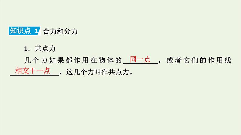 2022-2023年人教版(2019)新教材高中物理必修1 第3章相互作用__力3-4力的合成和分解课件(2)第6页