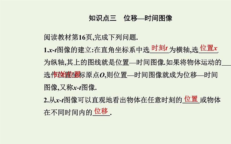 2022-2023年人教版(2019)新教材高中物理必修1 第1章运动的描述1-2时间位移课件第6页