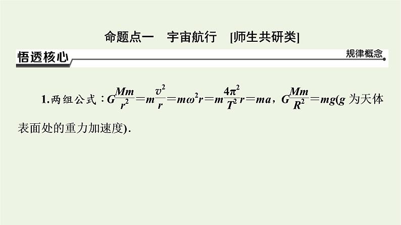 2022-2023年高考物理一轮复习 第4章曲线运动万有引力与航天能力课天体运动的热点问题课件03