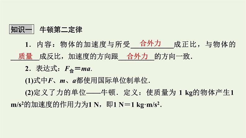 2022-2023年高考物理一轮复习 第3章牛顿运动定律第2讲牛顿第二定律两类动力学问题课件第3页