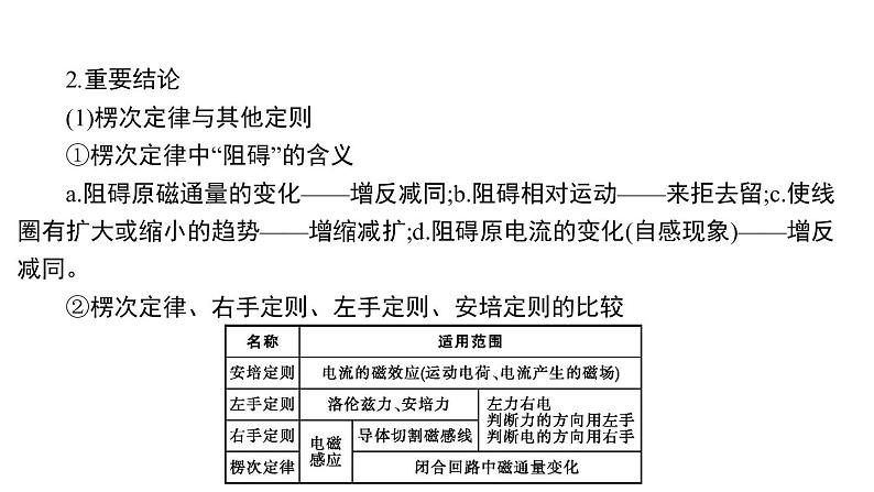 2022-2023年高考物理三轮复习 电磁感应交变电流课件第6页