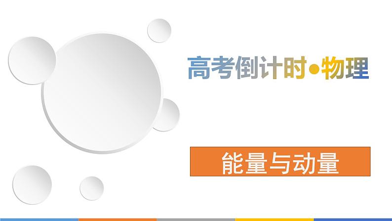 2022-2023年高考物理三轮复习 能量与动量课件第1页