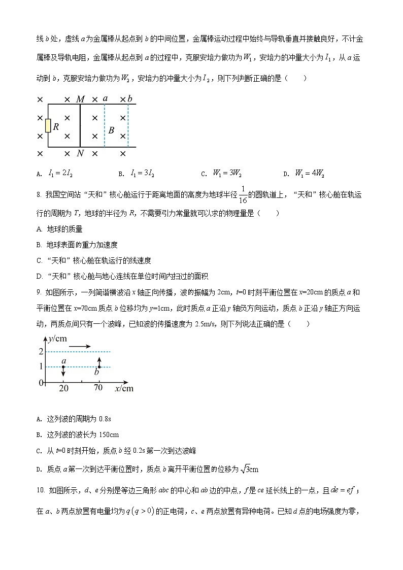 2022湖北省新高考部分校高三下学期5月质量检测物理试题（PDF版含答案、答题卡）03