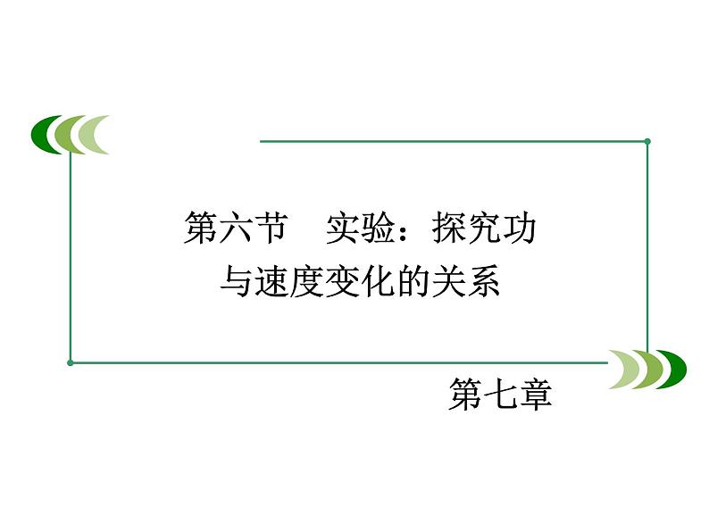 2022-2023年人教版高中物理必修2 第7章机械能守恒定律7-6实验：探究功与速度变化的关系课件第2页