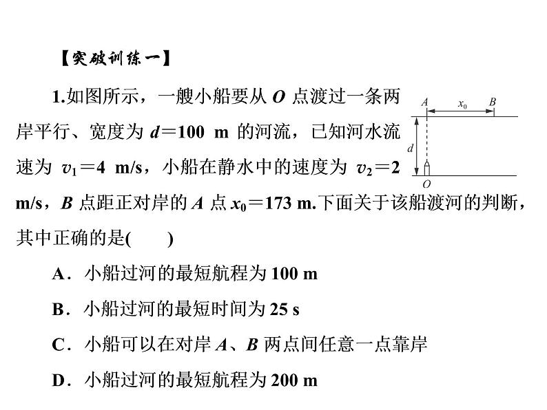 2022-2023年人教版高中物理必修2 第5章曲线运动本章结合小结课件第7页