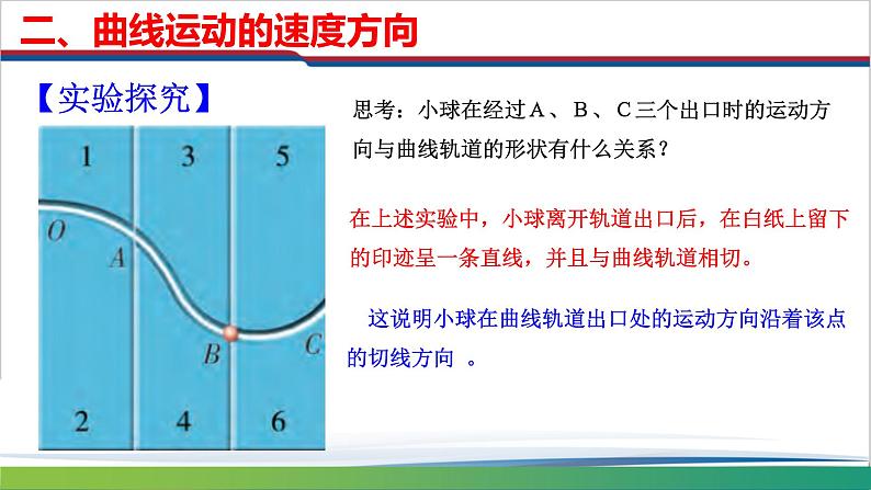 2022-2023年人教版高中物理必修2 第5章曲线运动5-1曲线运动课件第5页