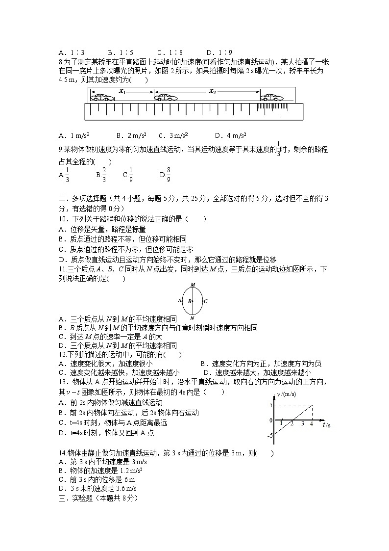 2021北师大珠海分校附属外国语学校高一下学期期中考试物理试题含答案第2页