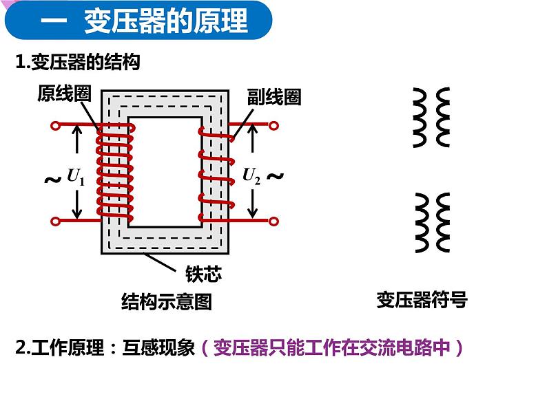 2022-2023年人教版(2019)新教材高中物理选择性必修2 第3章交变电流3-3变压器课件03