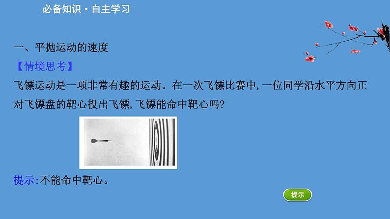 2022-2023年人教版(2019)新教材高中物理必修2 第5章抛体运动5-4抛体运动的规律课件(1)第3页