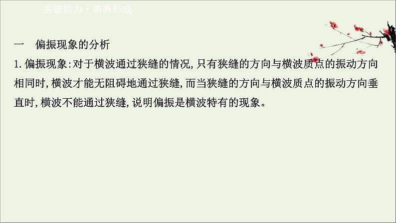 2022-2023年鲁科版(2019)新教材高中物理选择性必修1 第5章光的干涉、衍射和偏振5-4-5-5光的偏振 激光与全息照相课件第7页