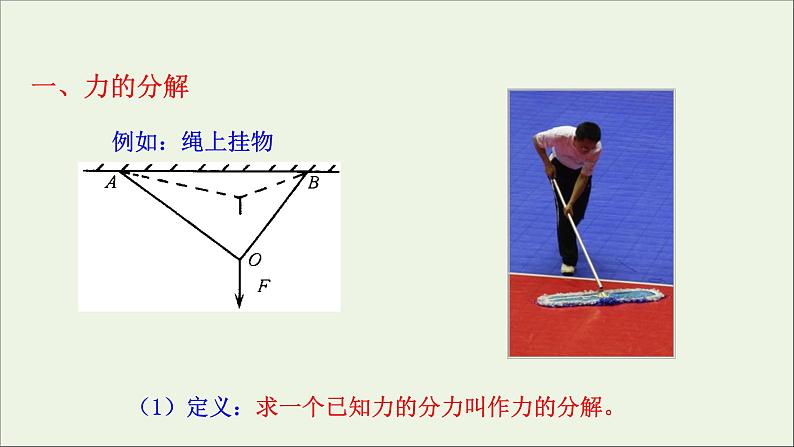 2022-2023年鲁科版(2019)新教材高中物理必修1 第4章力与平衡4-2力的分解课件第6页