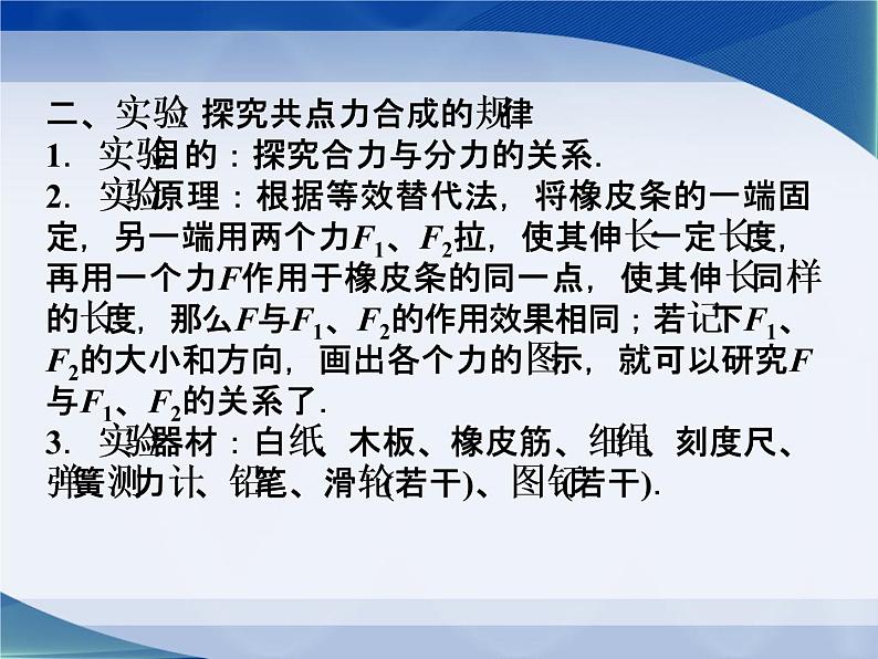 2022-2023年教科版高中物理必修1 第2章力2-5力的合成课件05