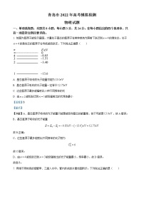 精品解析：2022届山东省青岛市高三（下）二模物理试题（解析版）