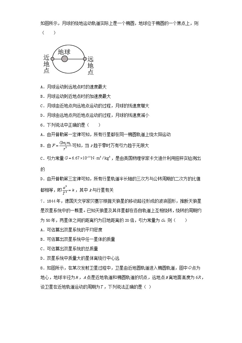 2022届高考物理二轮复习专题训练万有引力与航天第2页
