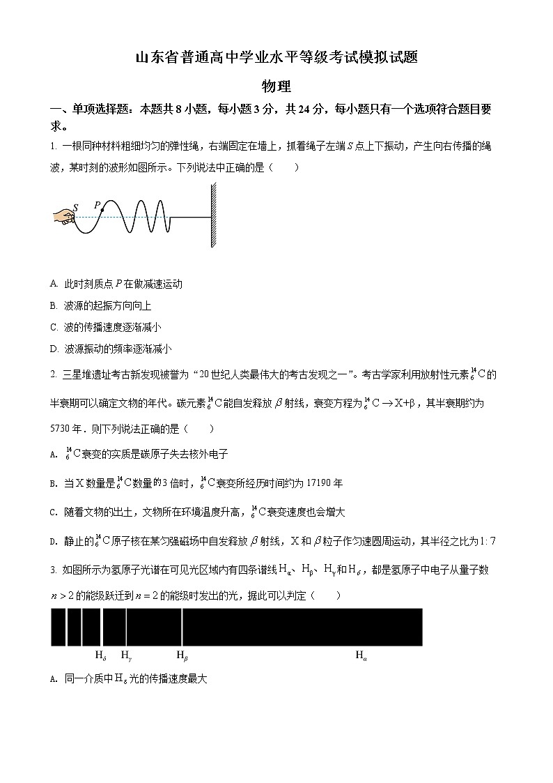 2022届山东省临沂市高三三模物理试题01
