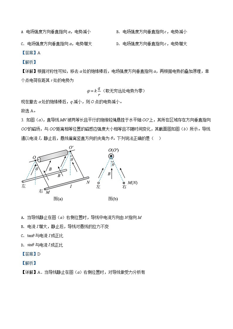 2022年高考湖南卷 物理卷及答案解析（原卷+解析卷）02